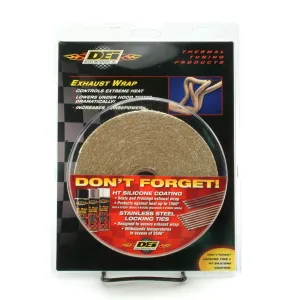 DEI 010101 Exhaust Wrap 1" x 50ft Tan