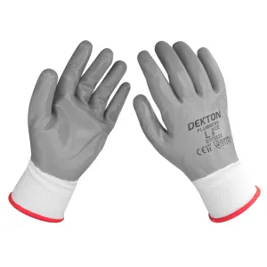 DEKTON Size 9/L Plumbers Nitrile Coated Gloves