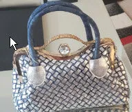 Denim Rhinestone Handbag