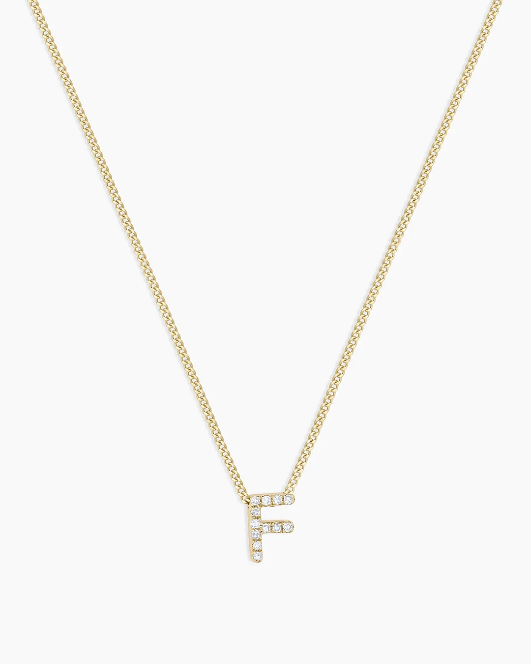 Diamond Alphabet Necklace