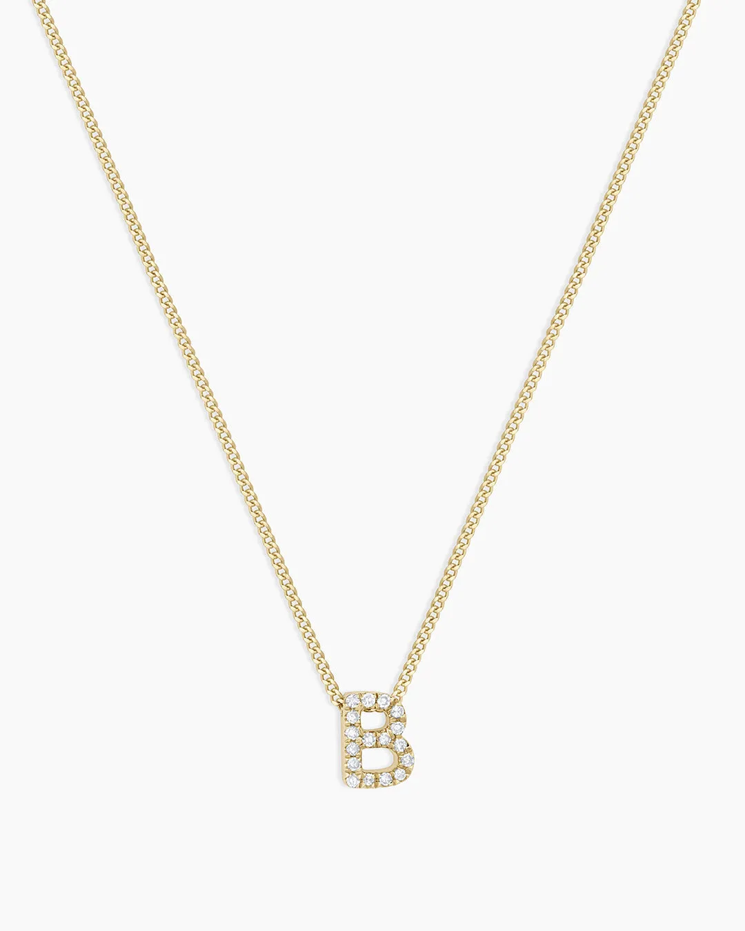 Diamond Alphabet Necklace