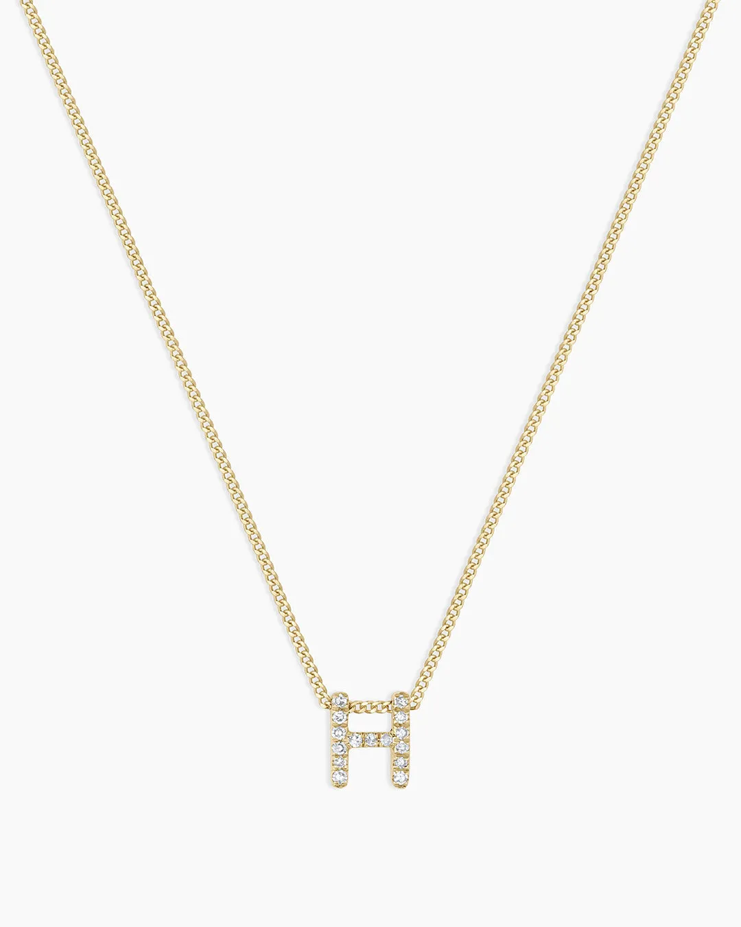 Diamond Alphabet Necklace