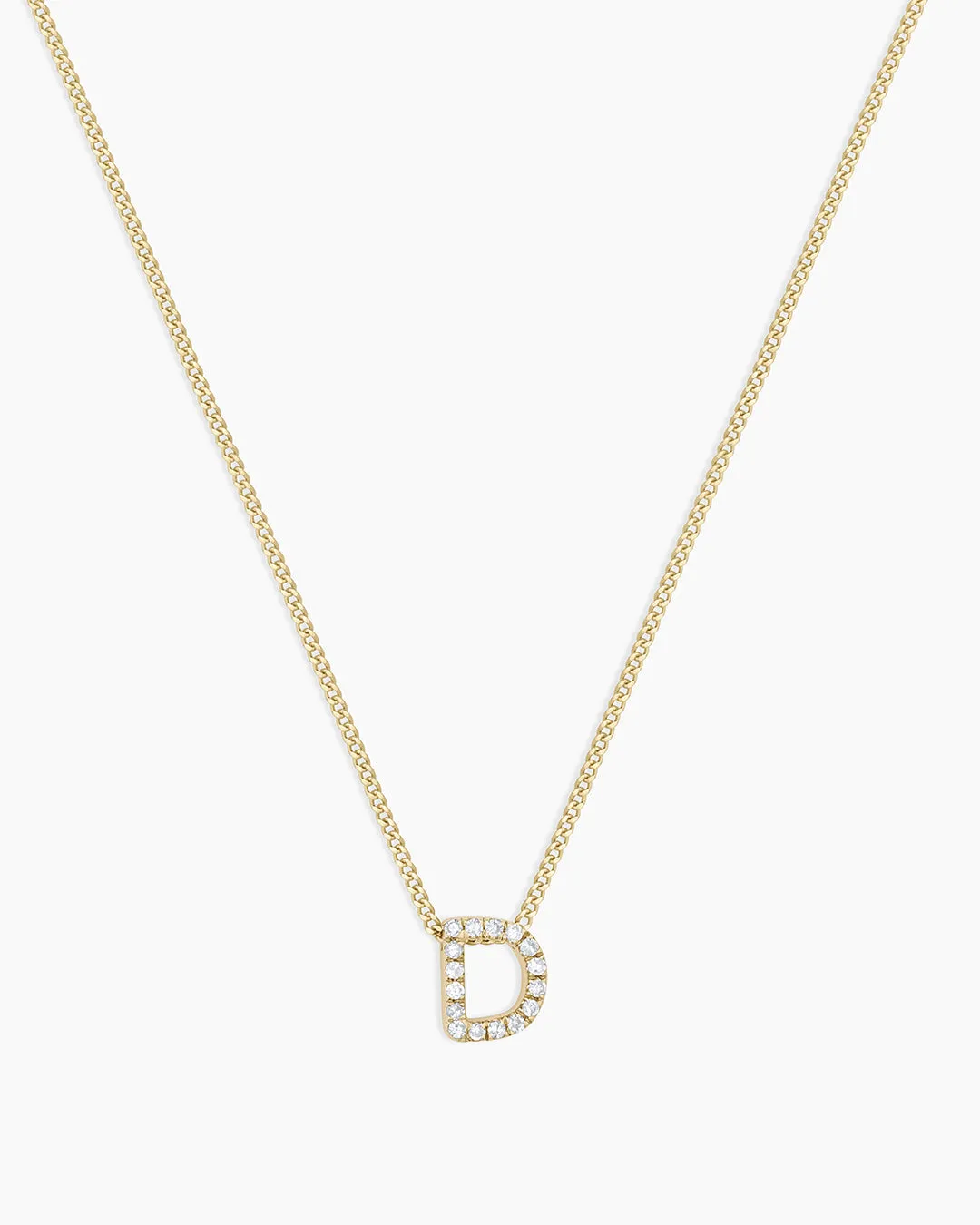 Diamond Alphabet Necklace