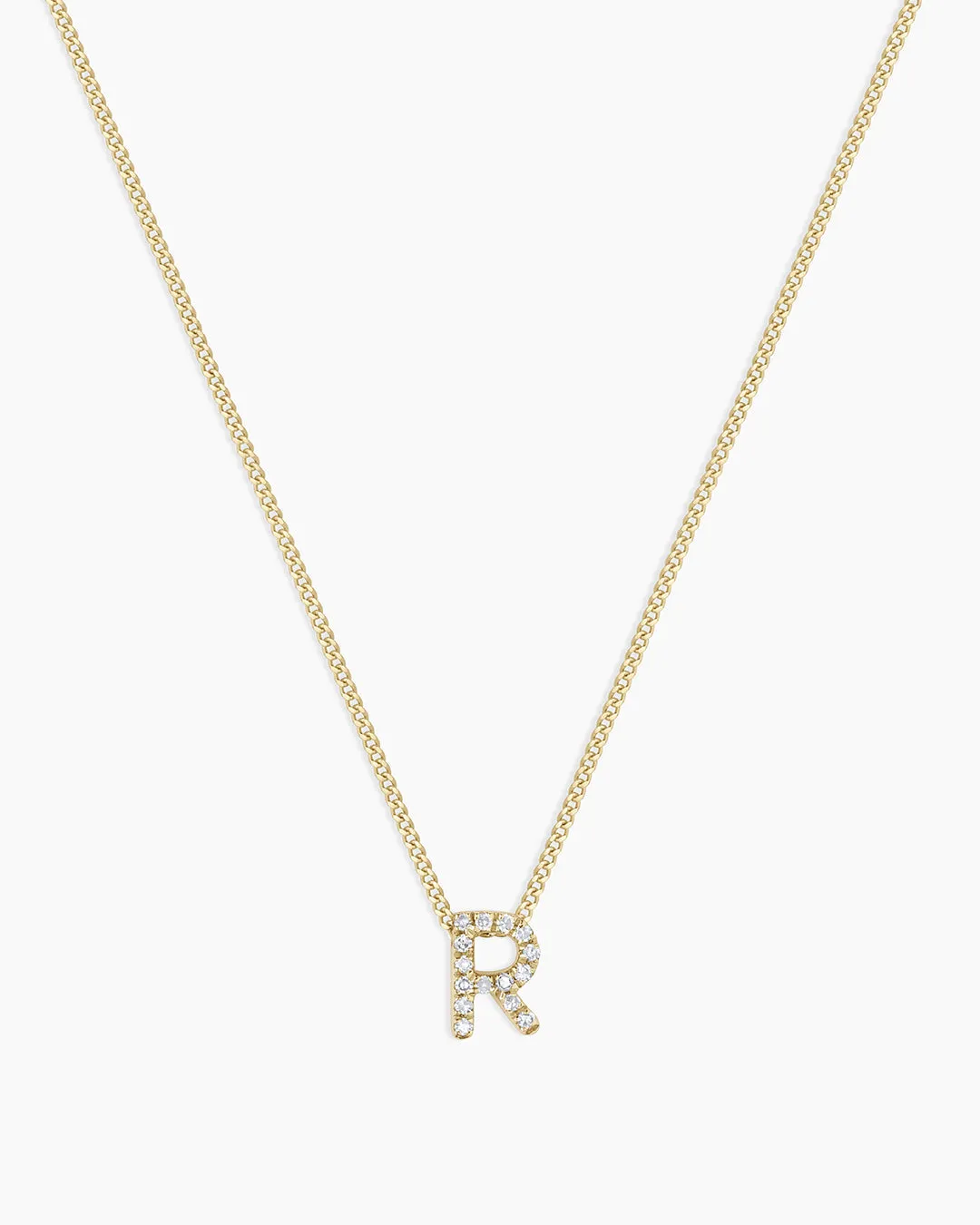 Diamond Alphabet Necklace