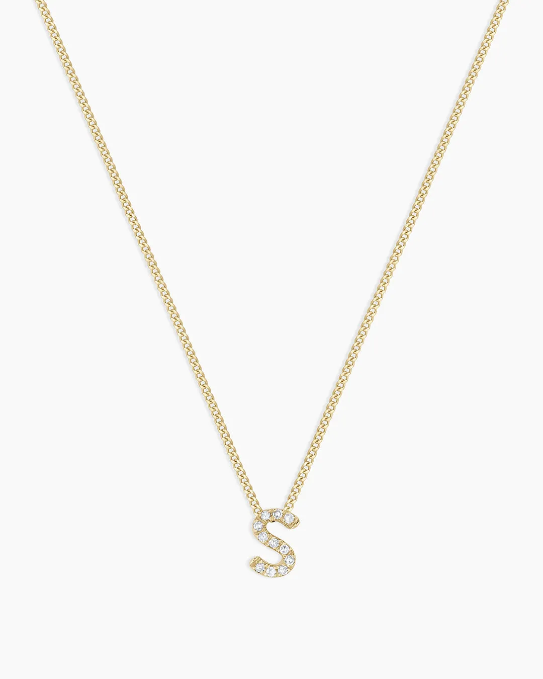 Diamond Alphabet Necklace