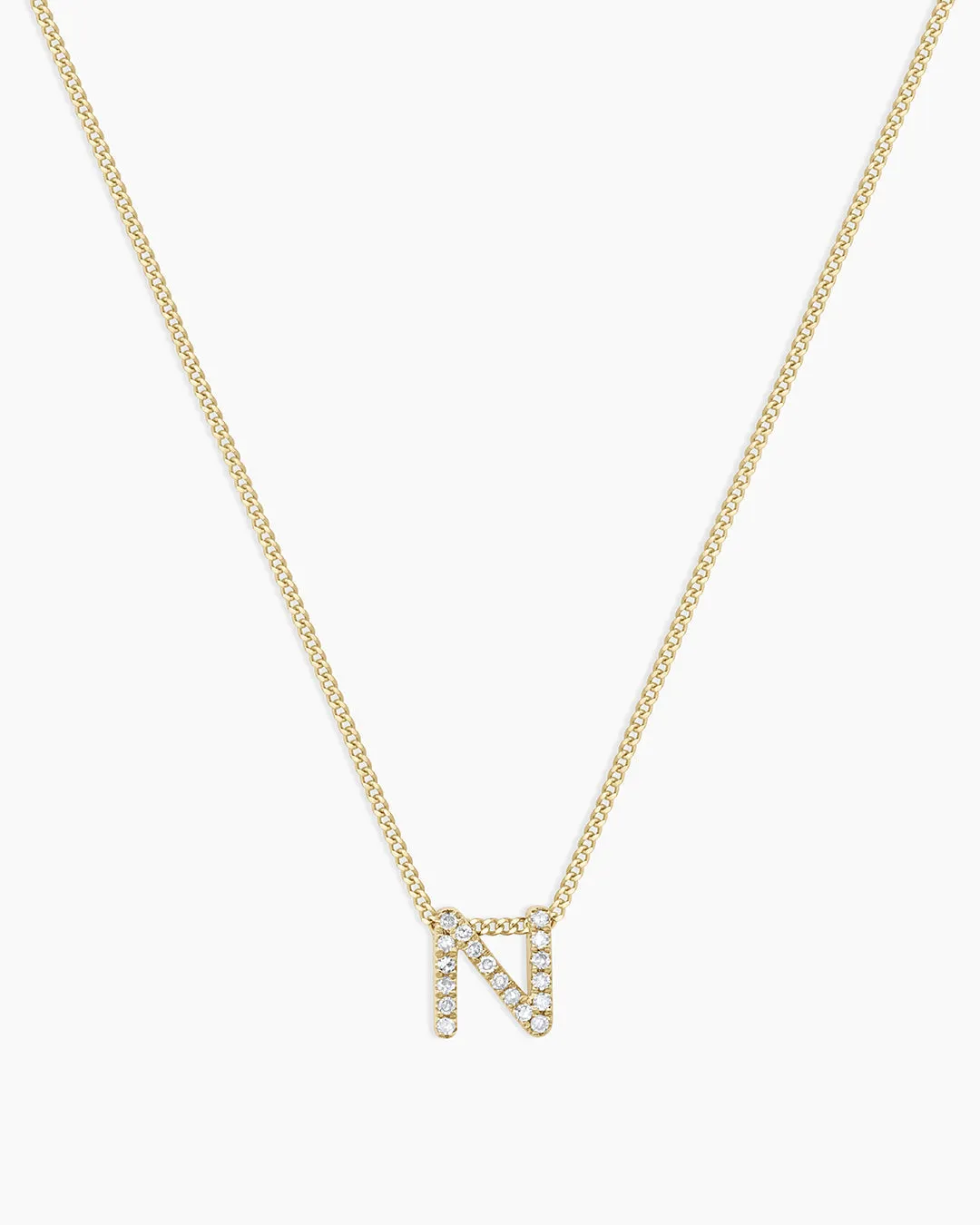 Diamond Alphabet Necklace