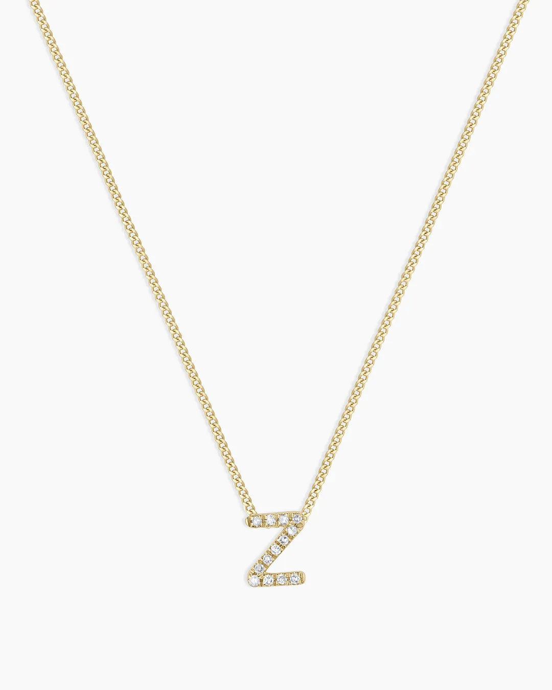 Diamond Alphabet Necklace