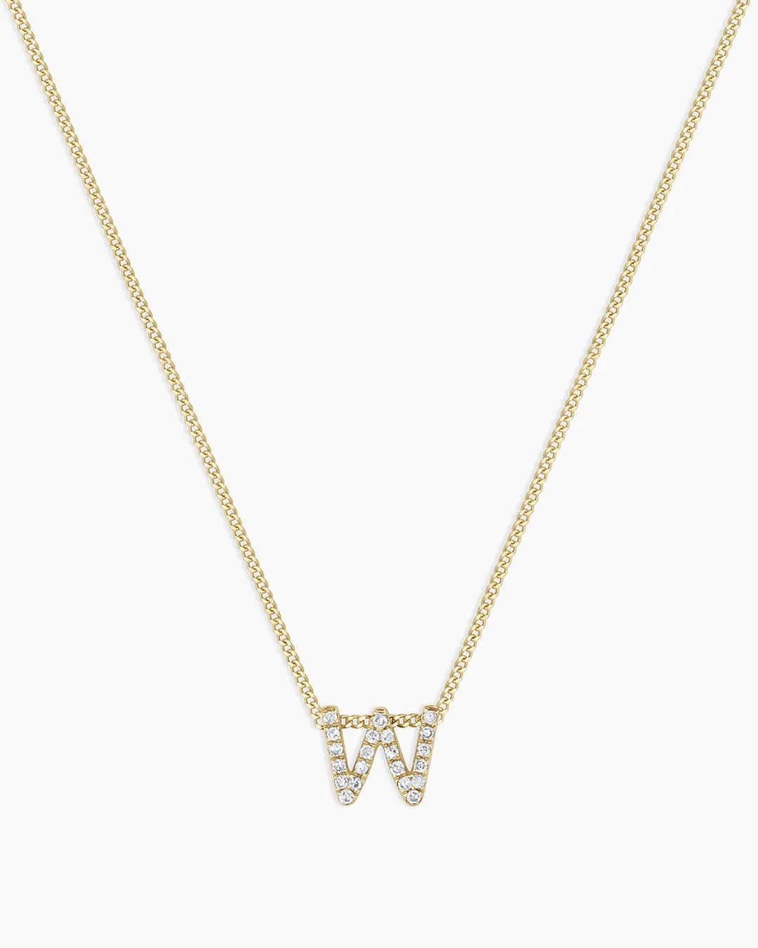 Diamond Alphabet Necklace