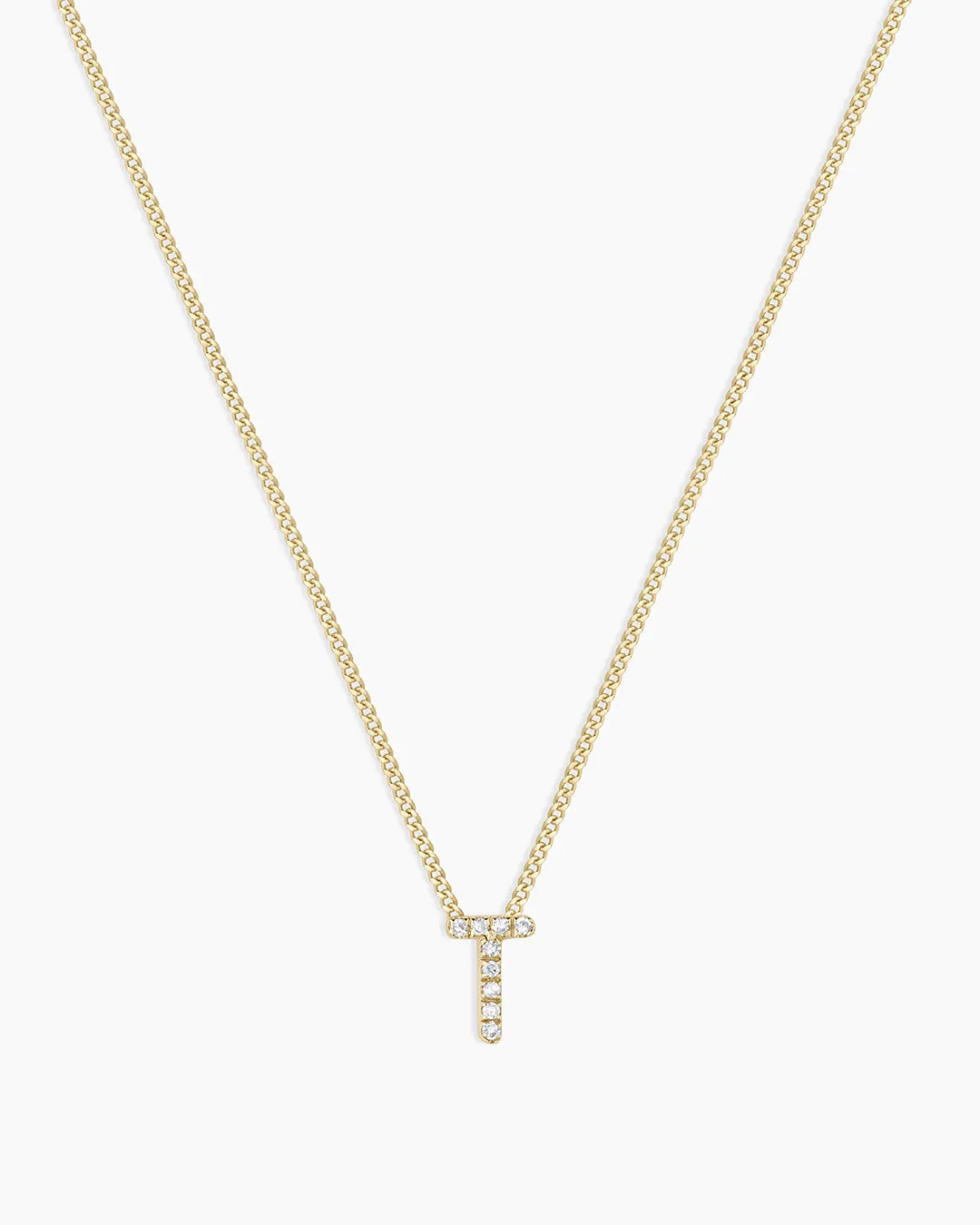 Diamond Alphabet Necklace