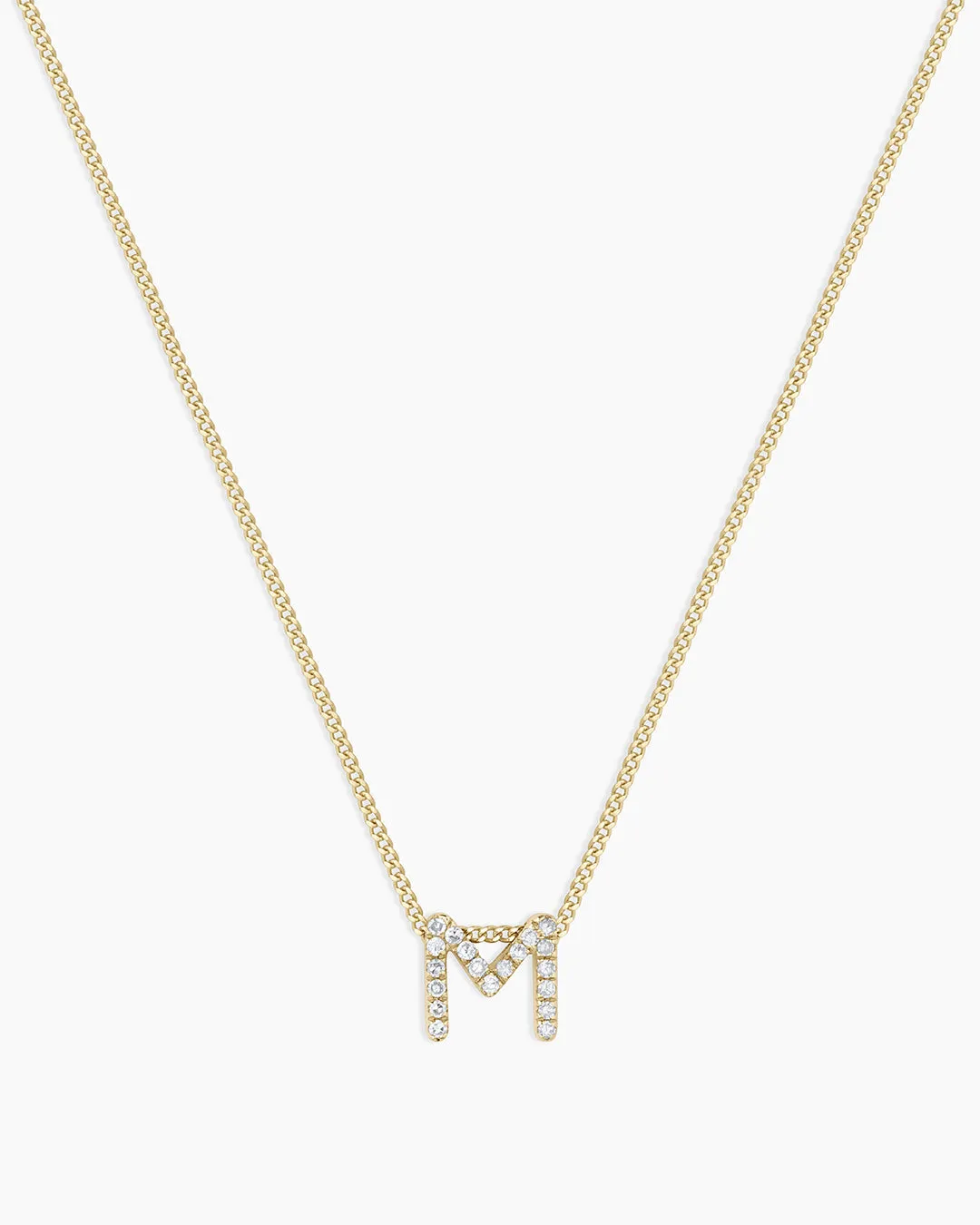 Diamond Alphabet Necklace