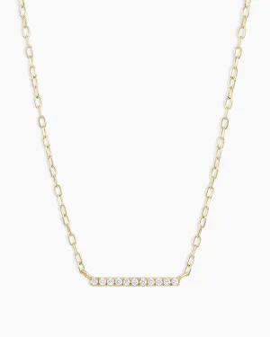 Diamond Bar Necklace