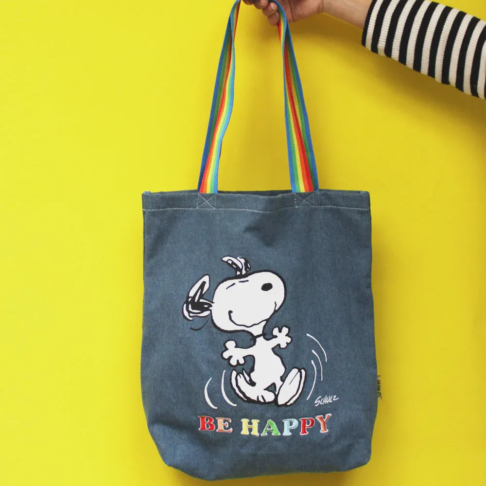 Disaster Peanuts Stonewash Tote - Be Happy 14319