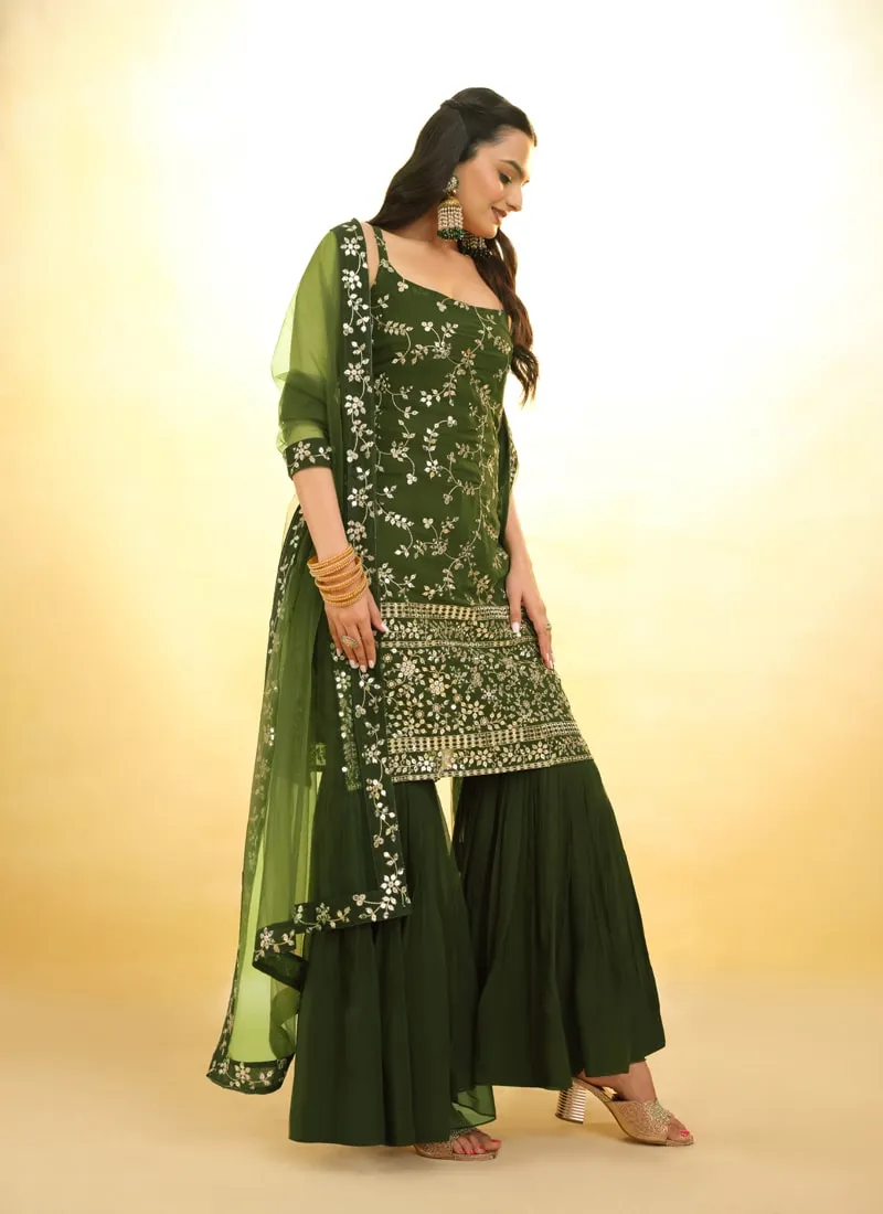 Embroidered Anarkali Suit Exquisite Detailing Throughout