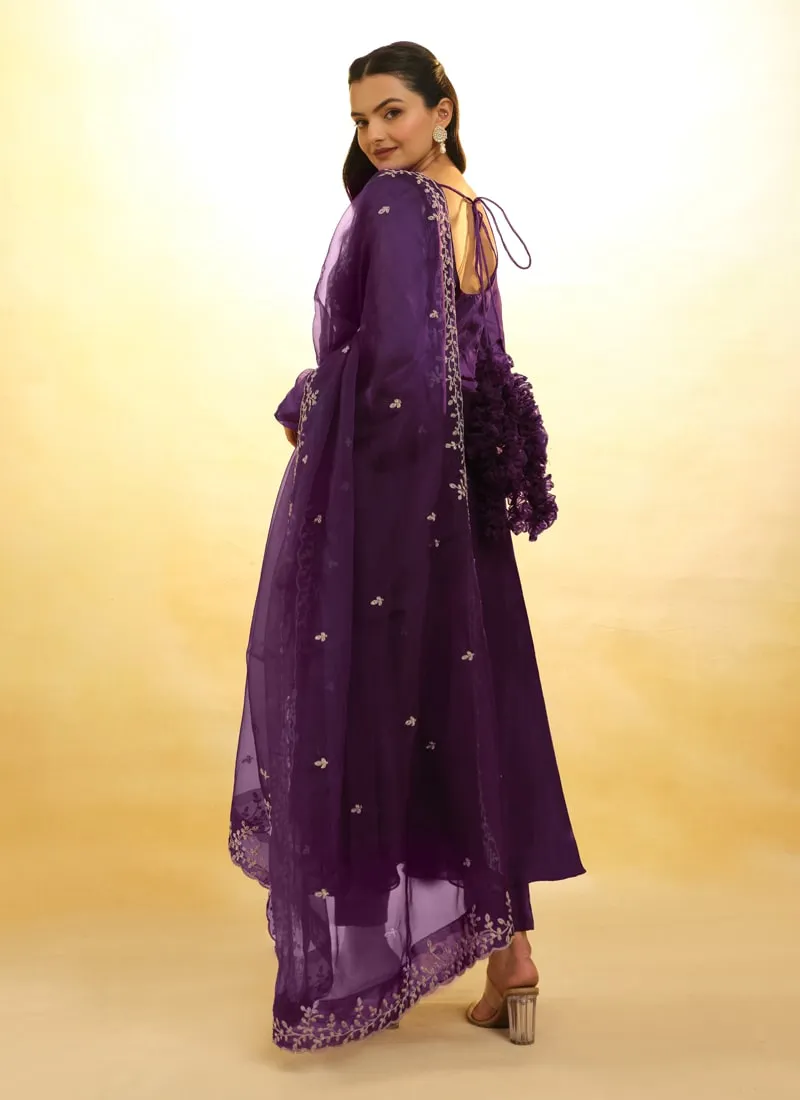 Embroidered Anarkali Suit Exquisite Detailing Throughout