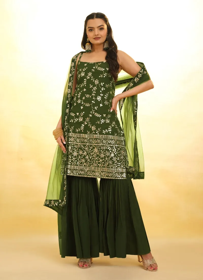 Embroidered Anarkali Suit Exquisite Detailing Throughout