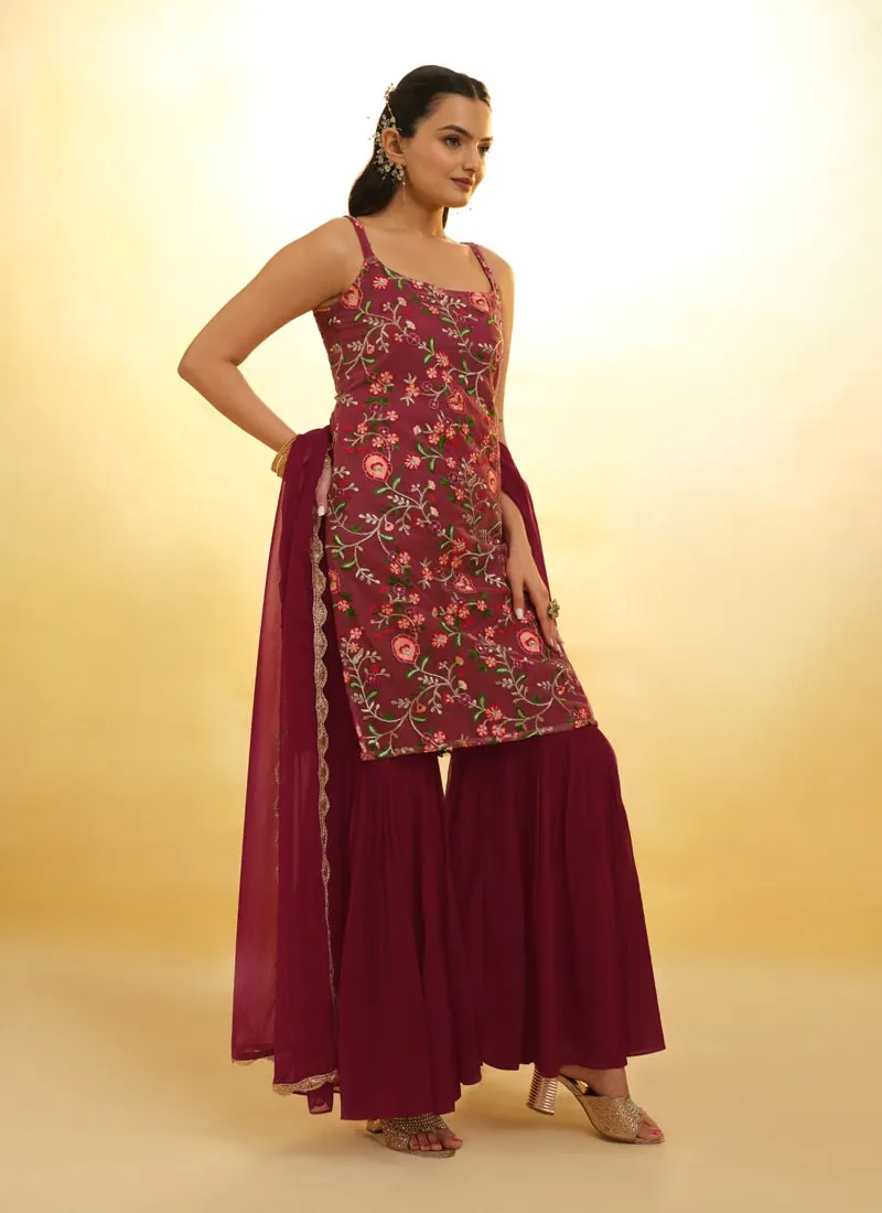 Embroidered Anarkali Suit Exquisite Detailing Throughout