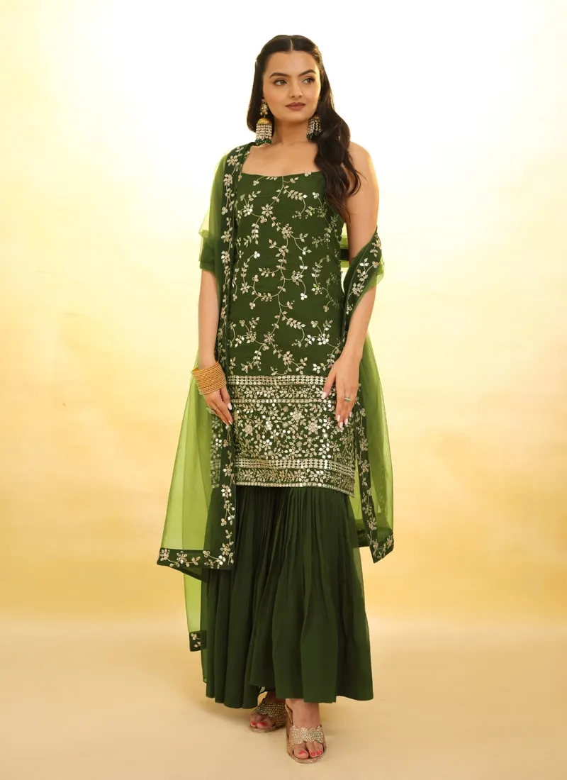 Embroidered Anarkali Suit Exquisite Detailing Throughout