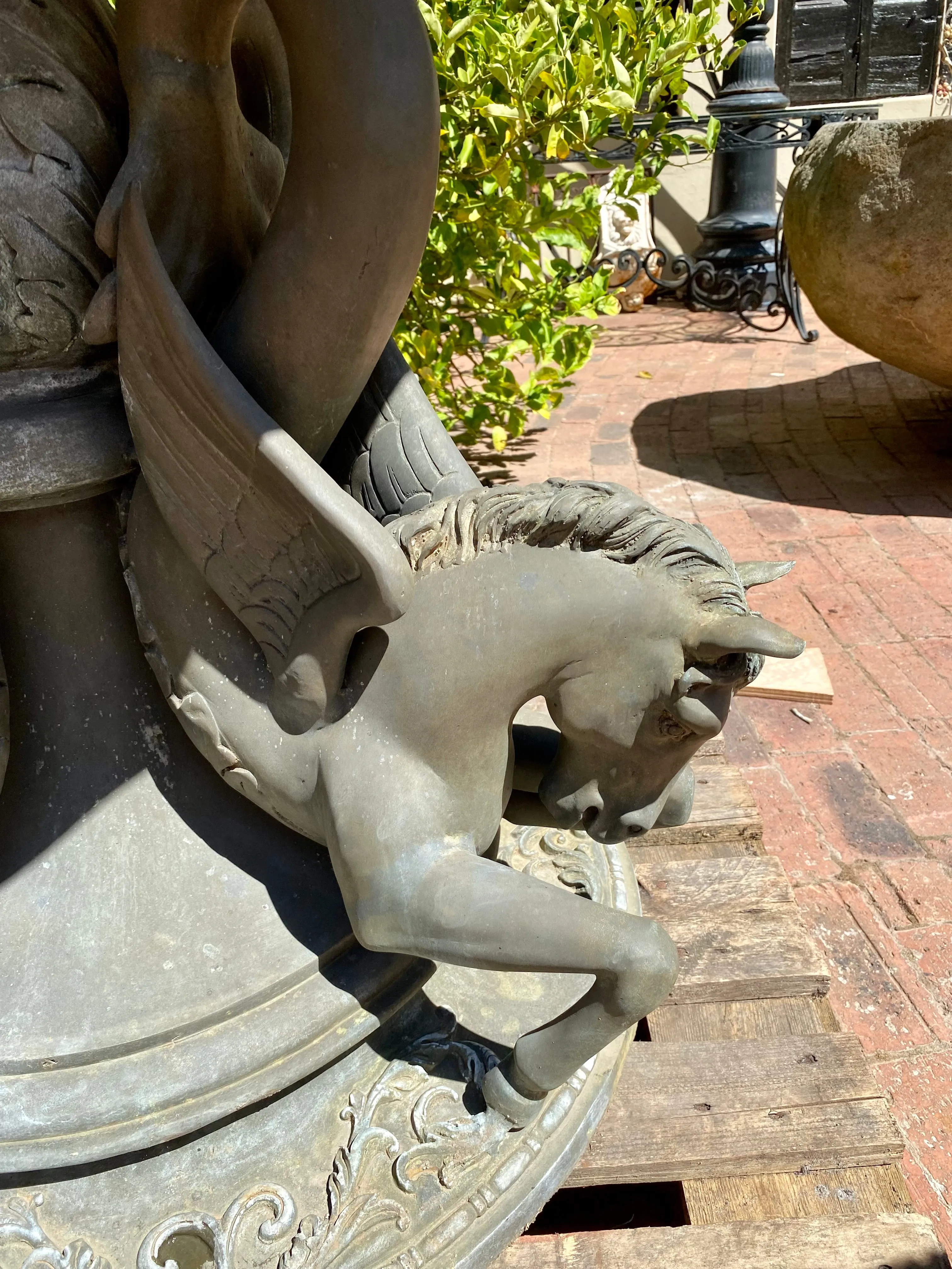 Exquisite! Aged Bronze Water Fountain