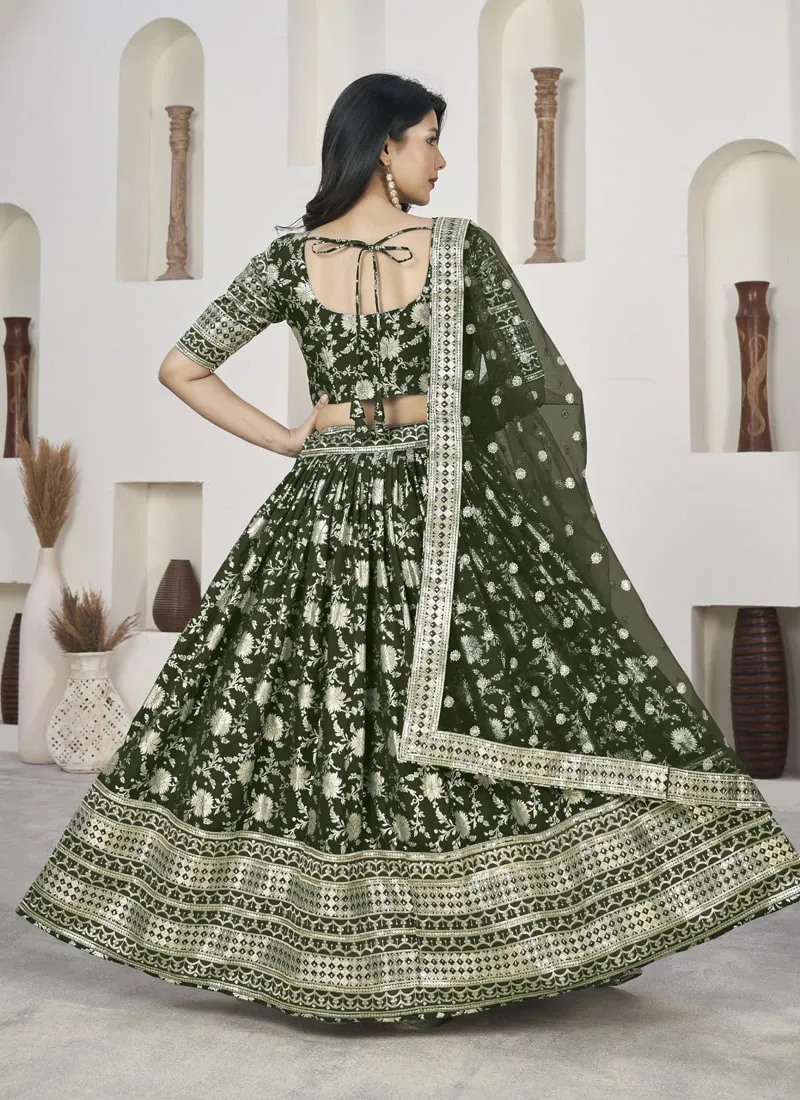 Exquisite Dola Jacquard Lehenga Choli Set