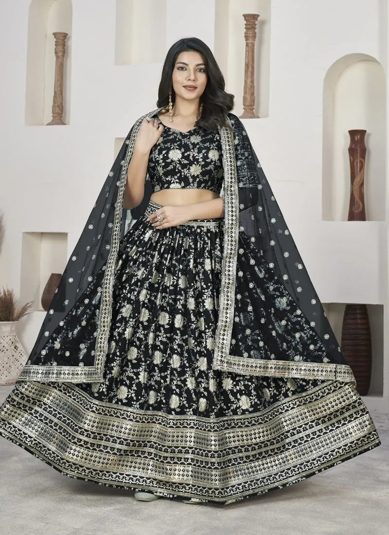 Exquisite Dola Jacquard Lehenga Choli Set