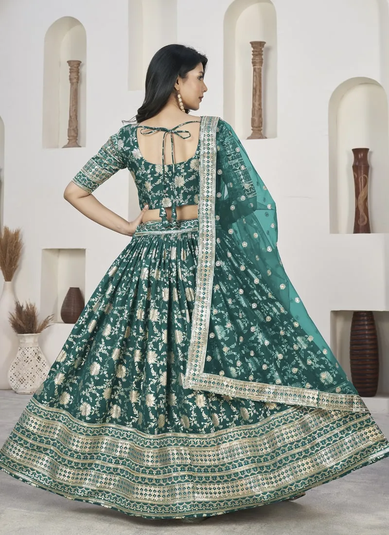 Exquisite Dola Jacquard Lehenga Choli Set