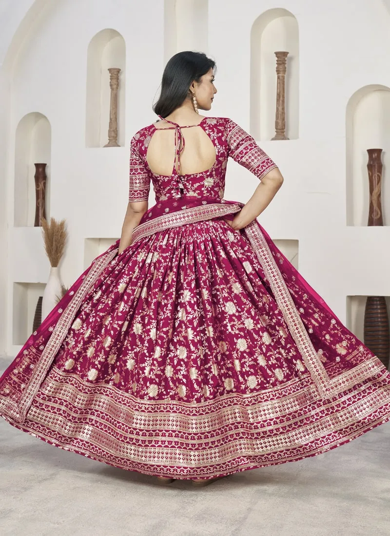 Exquisite Dola Jacquard Lehenga Choli Set