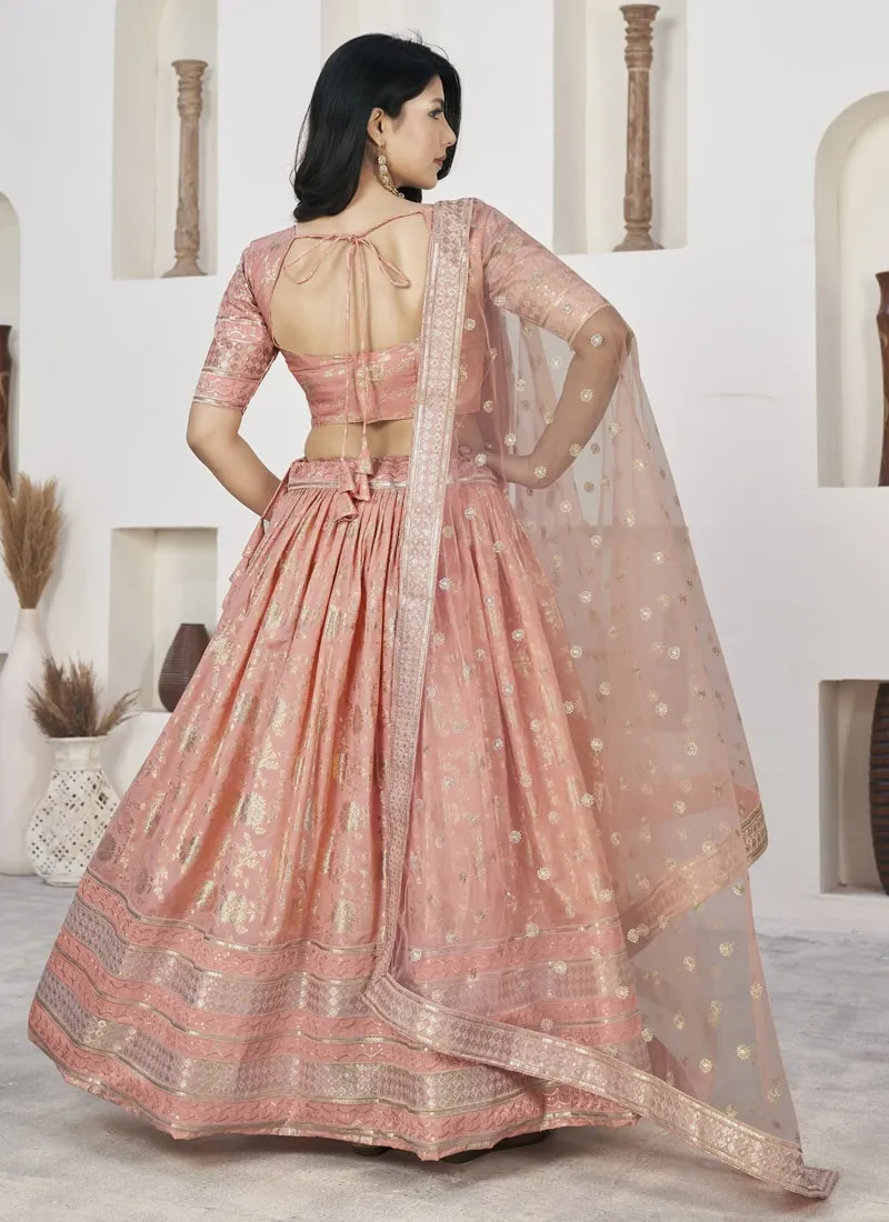 Exquisite Dola Jacquard Lehenga Choli Set