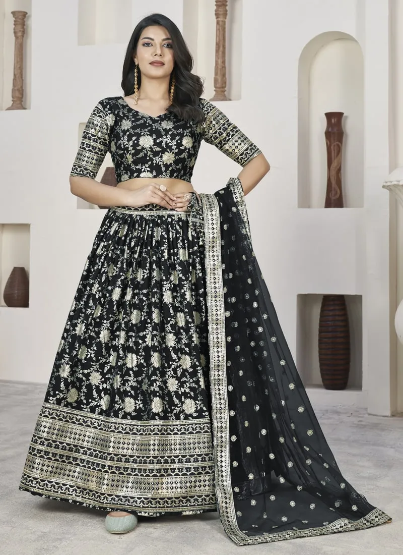 Exquisite Dola Jacquard Lehenga Choli Set