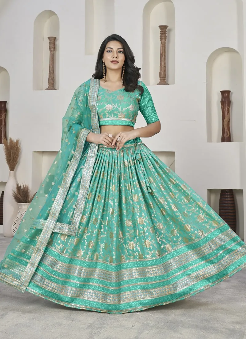 Exquisite Dola Jacquard Lehenga Choli Set