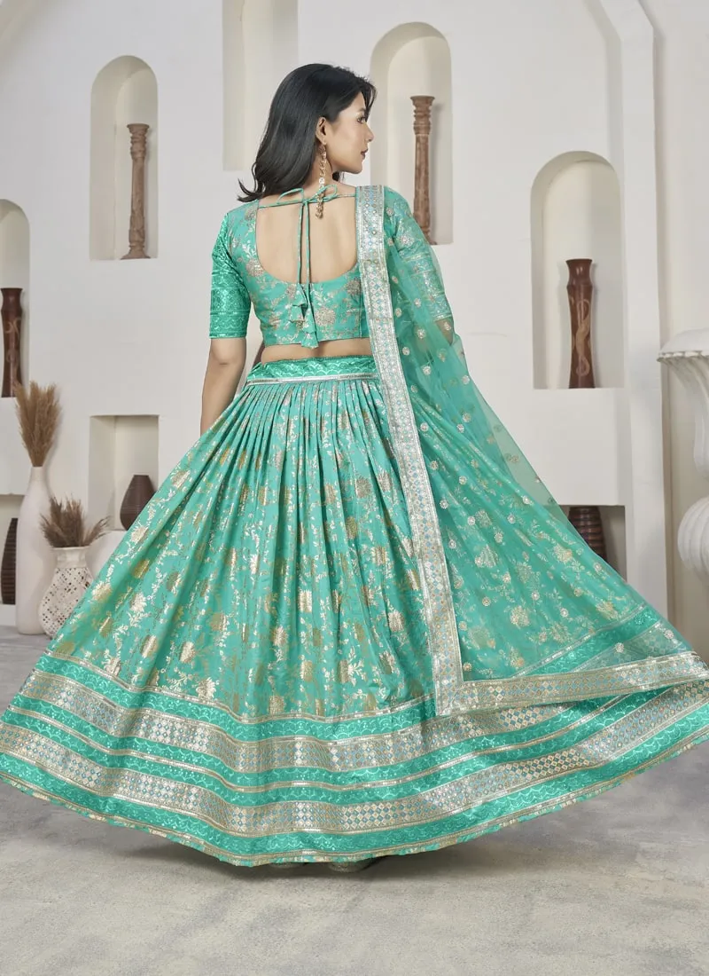 Exquisite Dola Jacquard Lehenga Choli Set