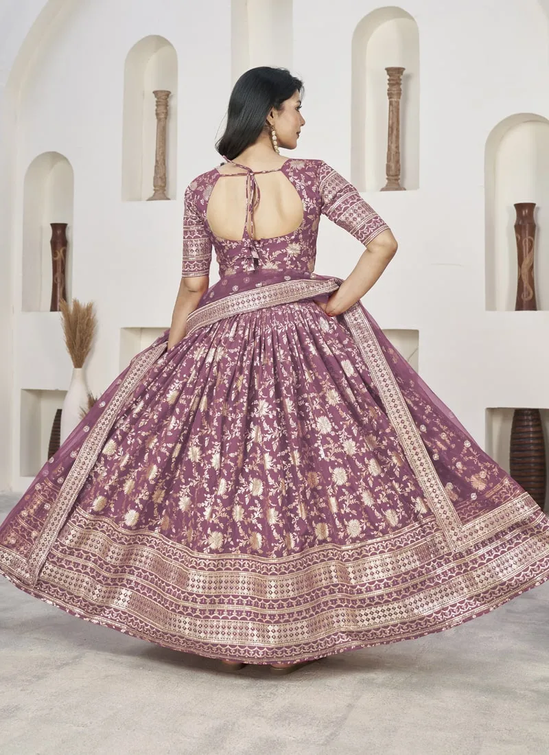 Exquisite Dola Jacquard Lehenga Choli Set