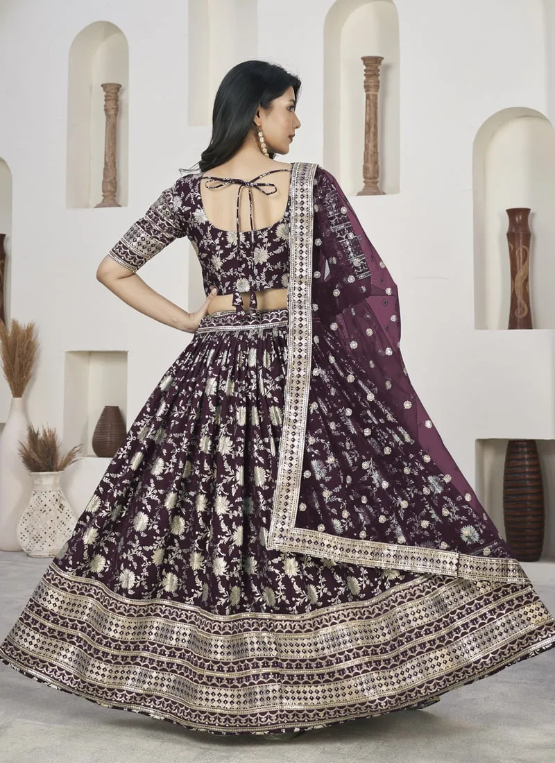 Exquisite Dola Jacquard Lehenga Choli Set