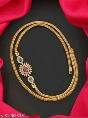 Exquisite Gold-Plated Mop Chain Necklace