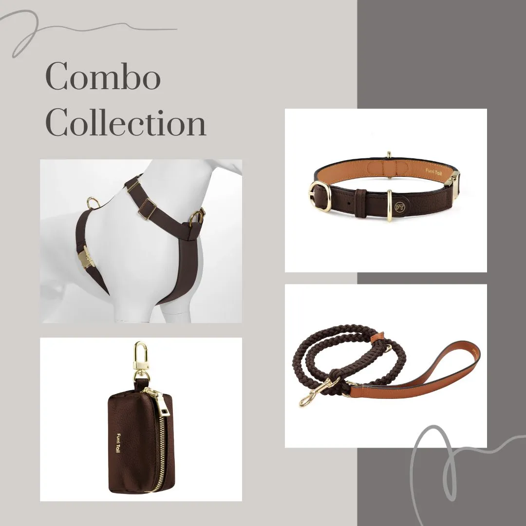 Exquisite Leather Dog Leash - Cognac