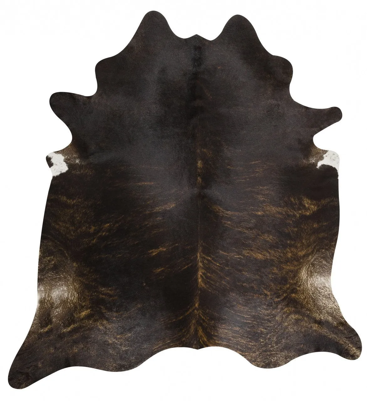 Exquisite Natural Cow Hide Dark Brindle