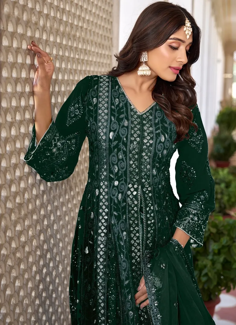 Exquisite Pakistani Front Slit Salwar Suit