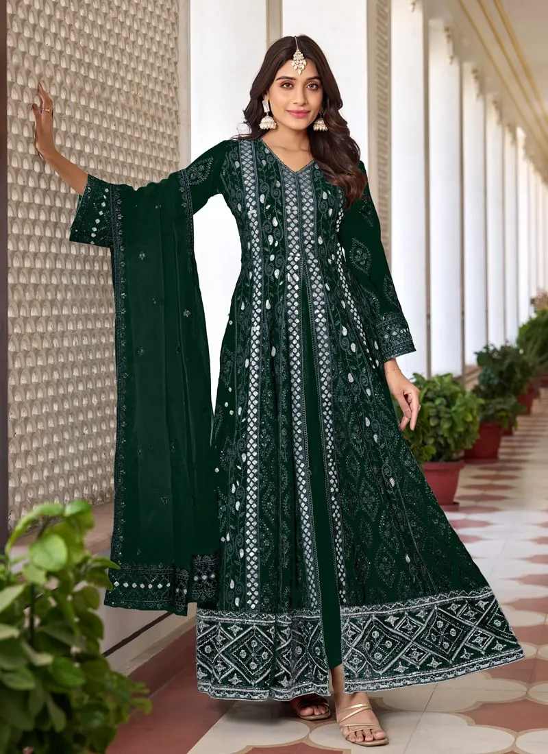 Exquisite Pakistani Front Slit Salwar Suit