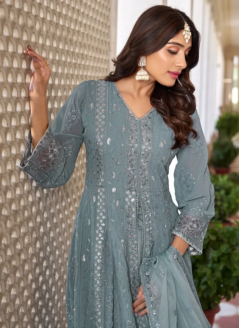 Exquisite Pakistani Front Slit Salwar Suit