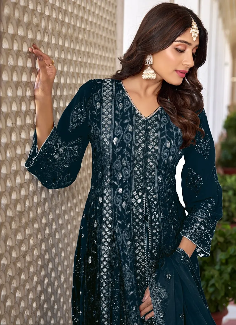 Exquisite Pakistani Front Slit Salwar Suit