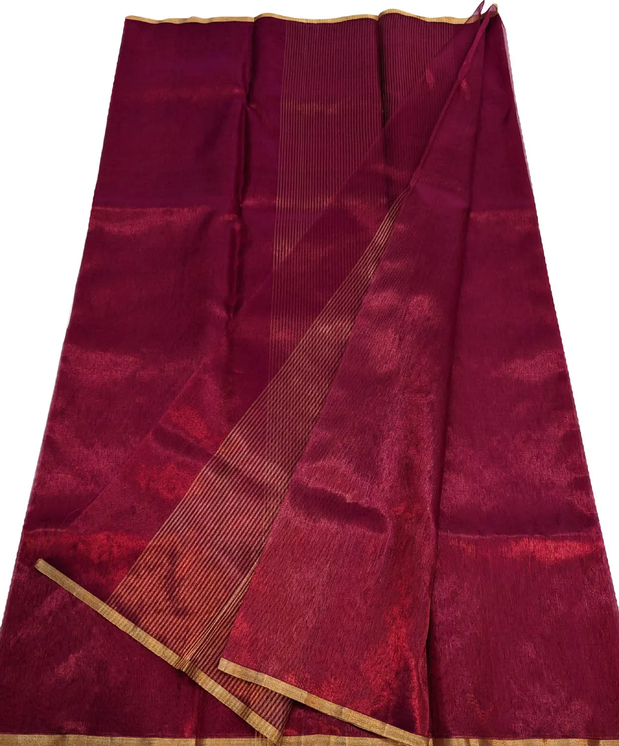 Exquisite Pink Chanderi Handloom Pure Silk Saree