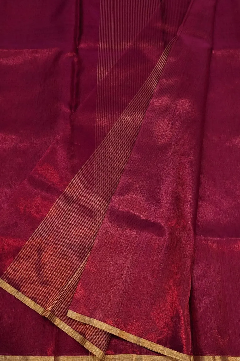 Exquisite Pink Chanderi Handloom Pure Silk Saree