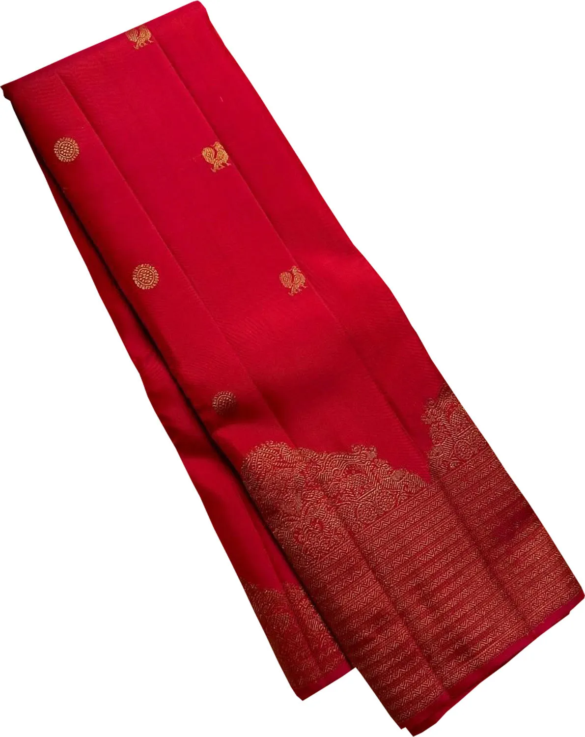 Exquisite Red Kanjeevaram Handloom Silk Saree