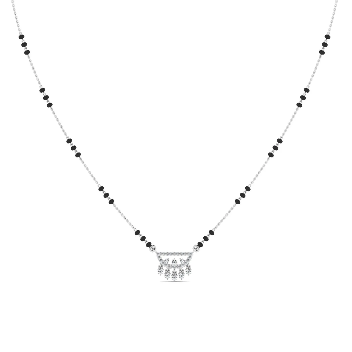 Exquisite Silver Mangalsutra