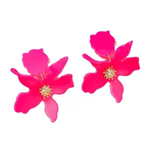 Exquisite Vienna Verve Acrylic Flower Bud Earrings