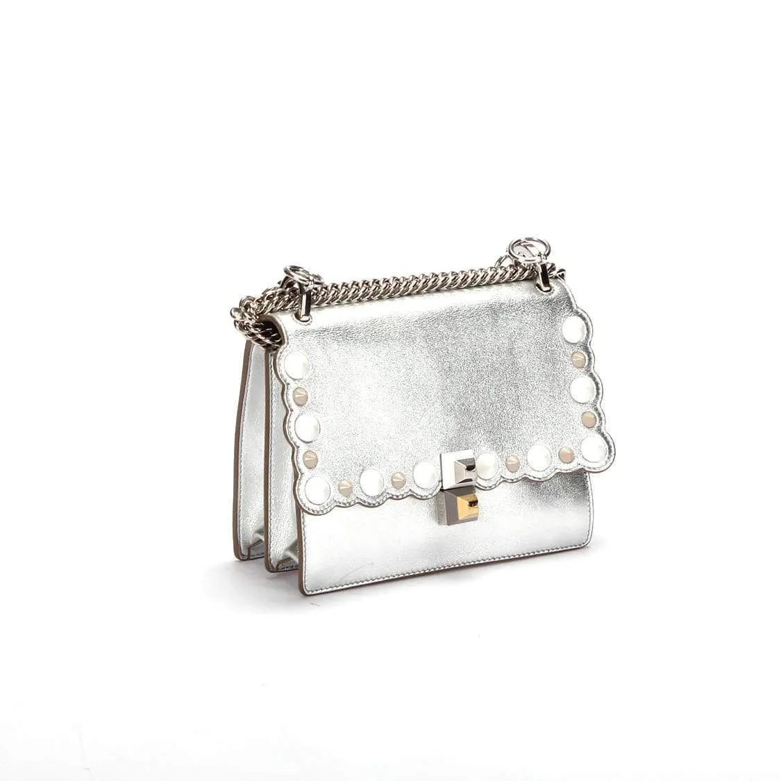 Fendi Silver Small Studded Kan I - RCL1175