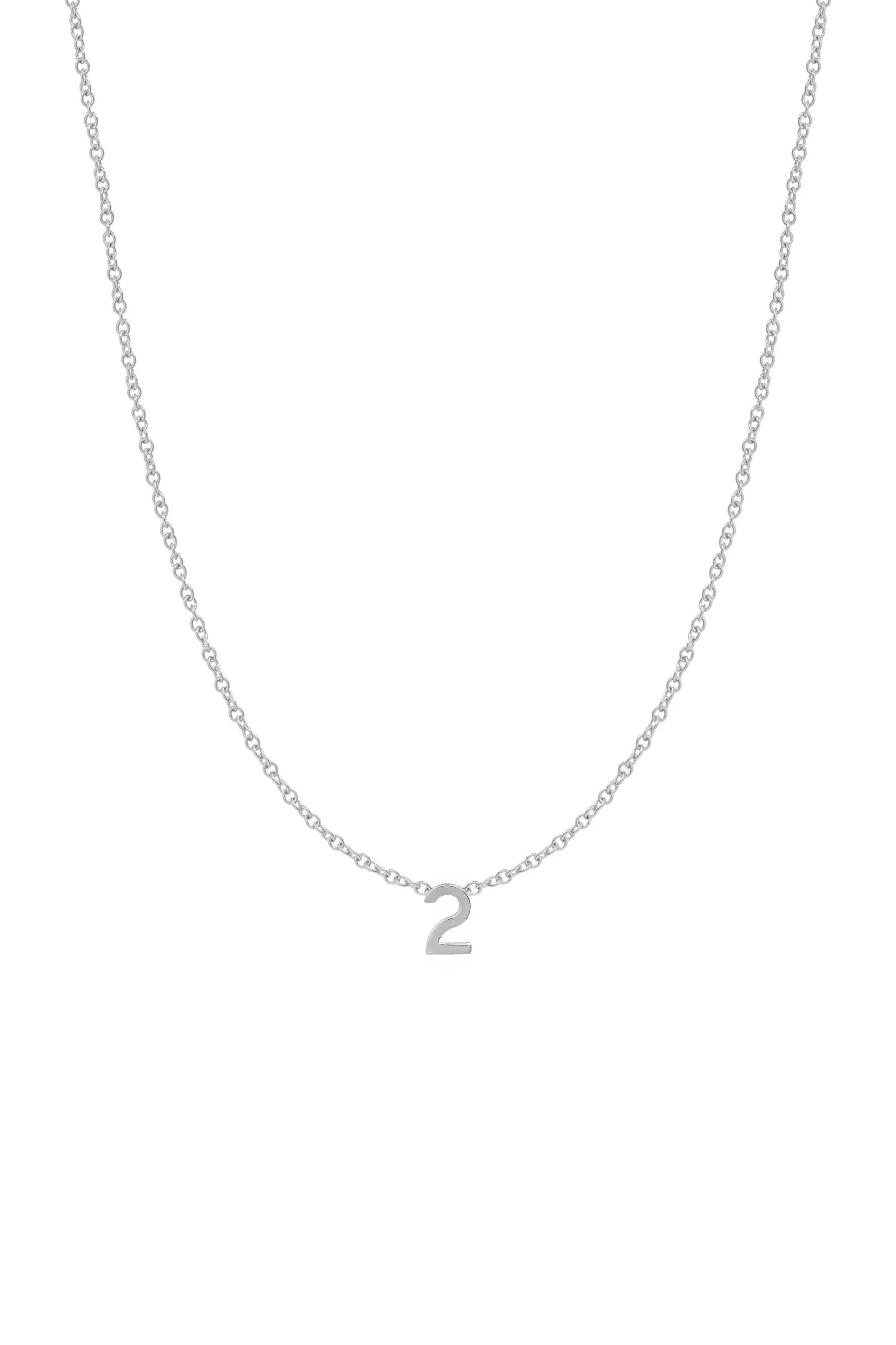 Fine Number Necklace