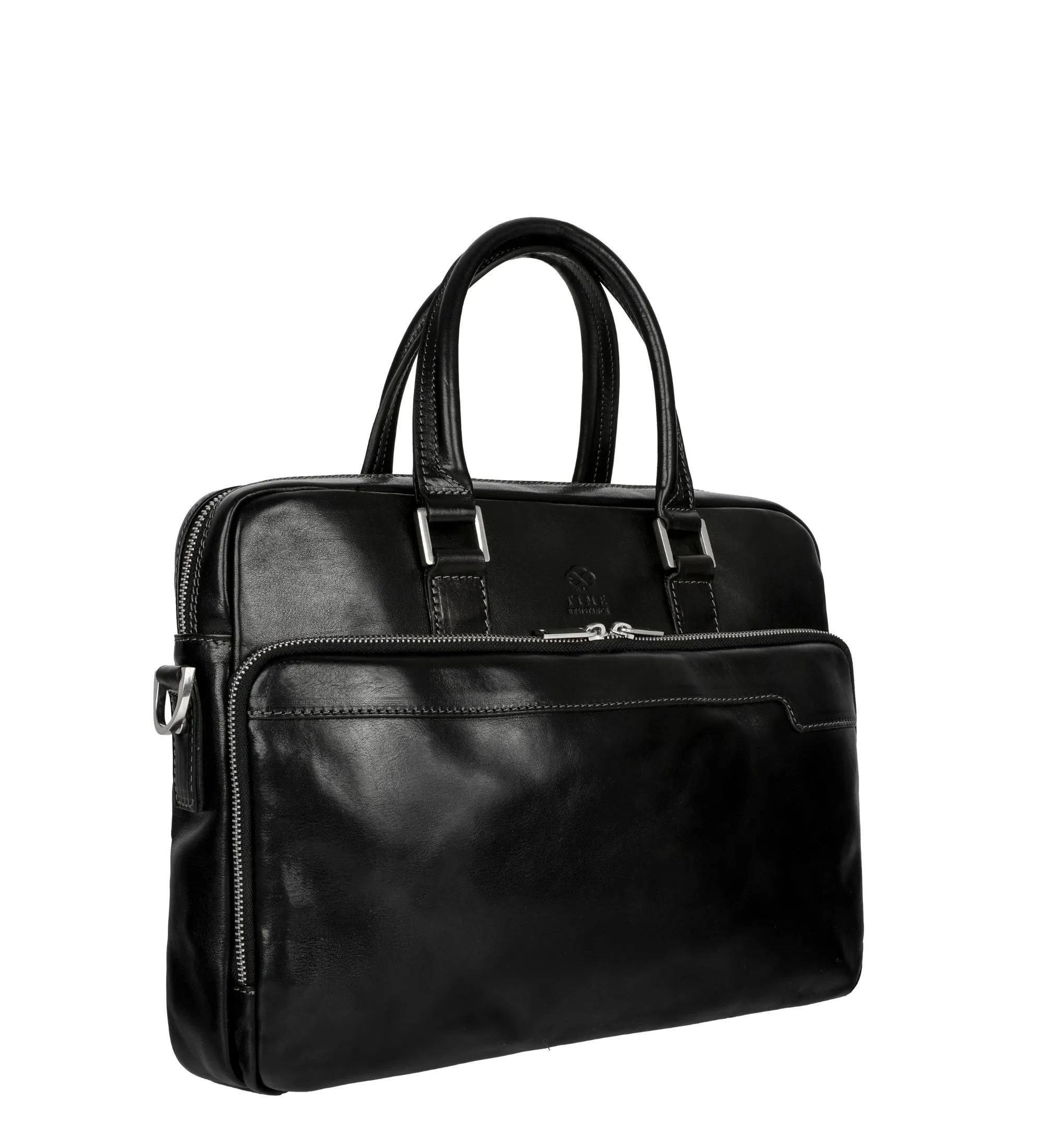 Full Grain Italian Leather Briefcase Laptop Bag - Orlando