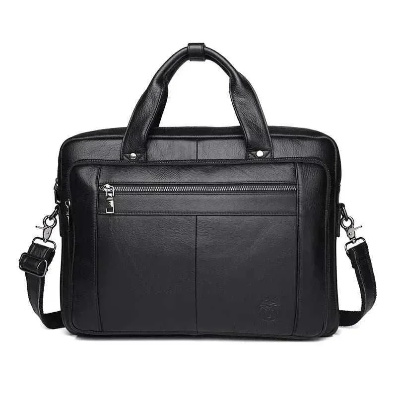 Genuine Leather Men's Briefcase | Luxury 16-Inch Laptop Bag | BBC005