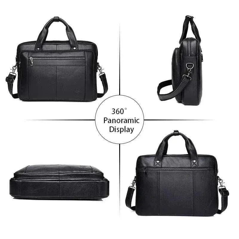 Genuine Leather Men's Briefcase | Luxury 16-Inch Laptop Bag | BBC005