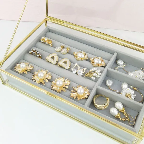 Gold Organizing Jewelry Box